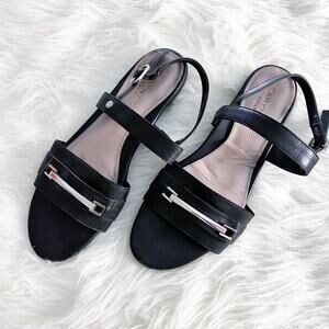 Taryn Rose Collection Liliana Black Leather Sandal